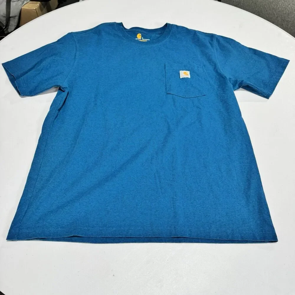 Lot Of 5 Carhartt Shirts Men's Large Original Fit Pocket Tee - Picture 2 of 16